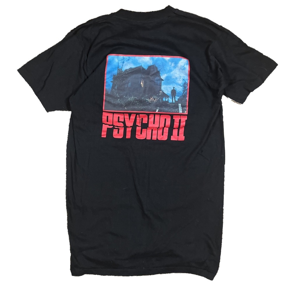 Psycho II Original 1982 Promo Screen Stars Black T-Shirt XXS Fit USA Horror